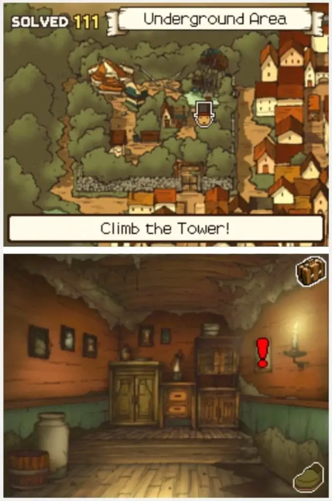 Professor Layton and the Curious Village Puzzle 091 - Pattern Matching Location