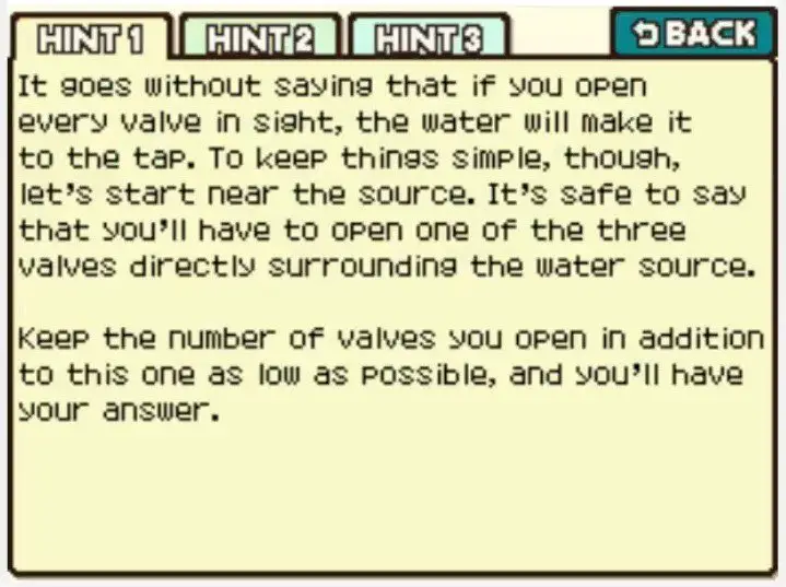 Professor Layton and the Curious Village Puzzle 092 - Wash Up Hint 1