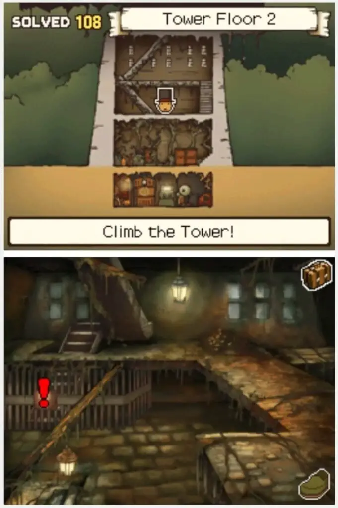 Professor Layton and the Curious Village Puzzle 095 - A Magic Sequence Location