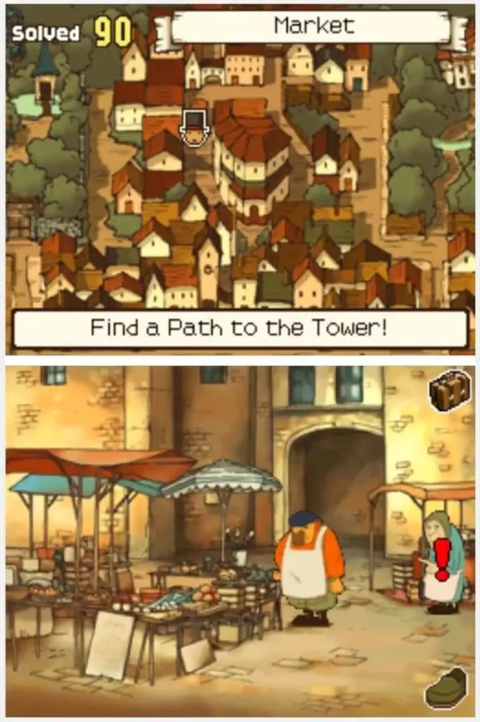 Professor Layton and the Curious Village Puzzle 074 - A Broken Window Location