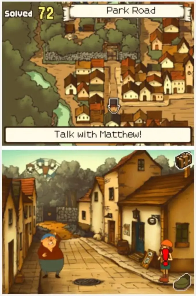 Professor Layton and the Curious Village Puzzle 077 - Which Job? Location