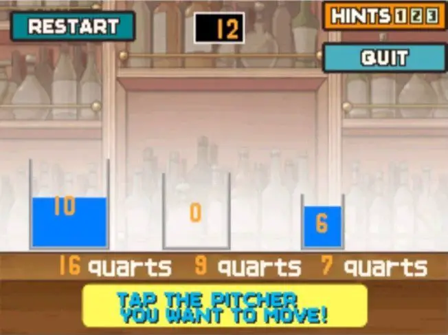 Professor Layton and the Curious Village Puzzle 078 - Water Pitchers Step 12