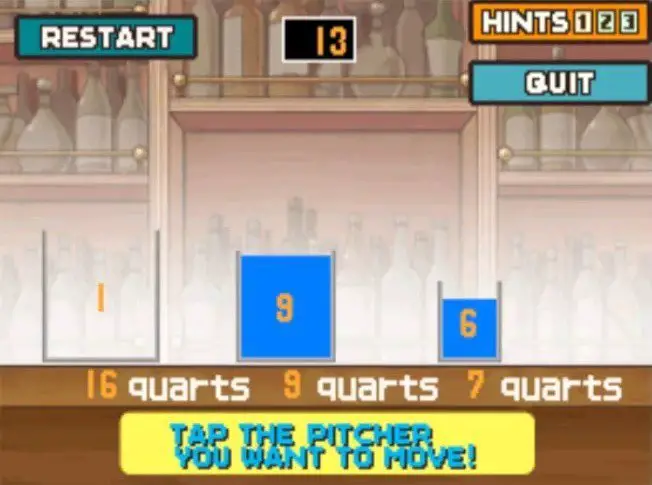 Professor Layton and the Curious Village Puzzle 078 - Water Pitchers Step 13