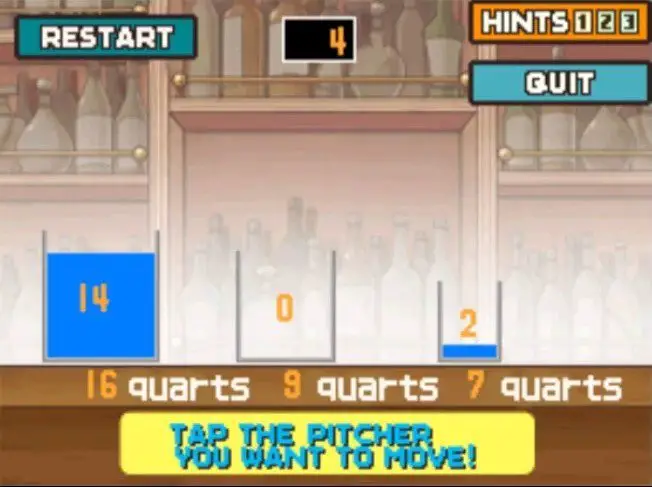 Professor Layton and the Curious Village Puzzle 078 - Water Pitchers Step 4