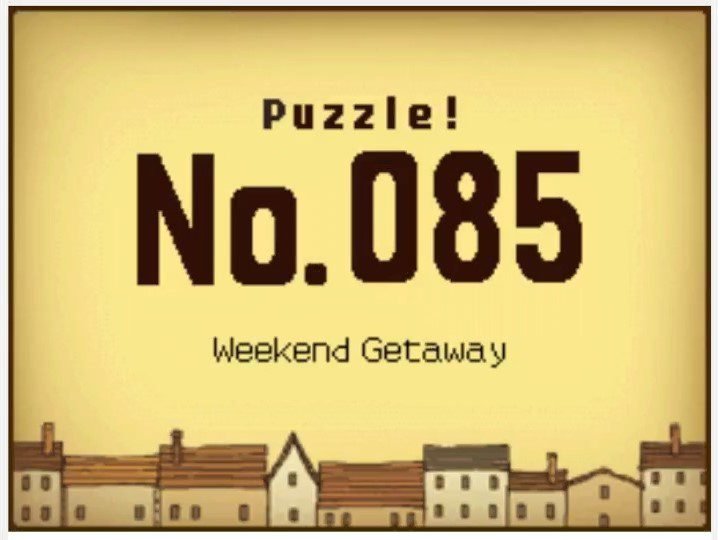 Professor Layton and the Curious Village: Puzzle 085 (US) Answer