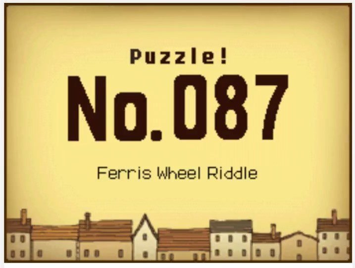 Professor Layton and the Curious Village: Puzzle 087 Answer