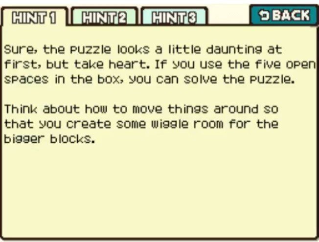 Professor Layton and the Curious Village Puzzle 090 - Get the Ball Out! 2 Hint 1