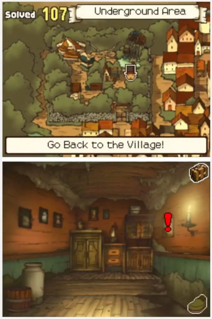 Professor Layton and the Curious Village Puzzle 091 - Pattern Matching Location