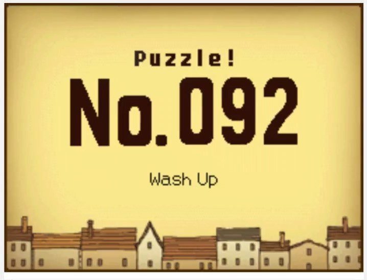 Professor Layton and the Curious Village: Puzzle 092 Answer