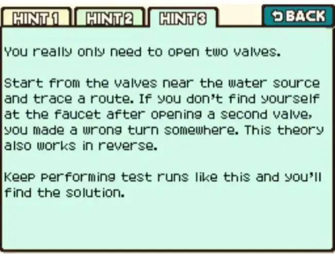 Professor Layton and the Curious Village Puzzle 092 - Wash Up Hint 3