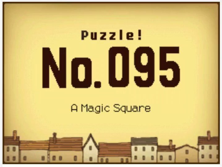 Professor Layton and the Curious Village: Puzzle 095 Answer