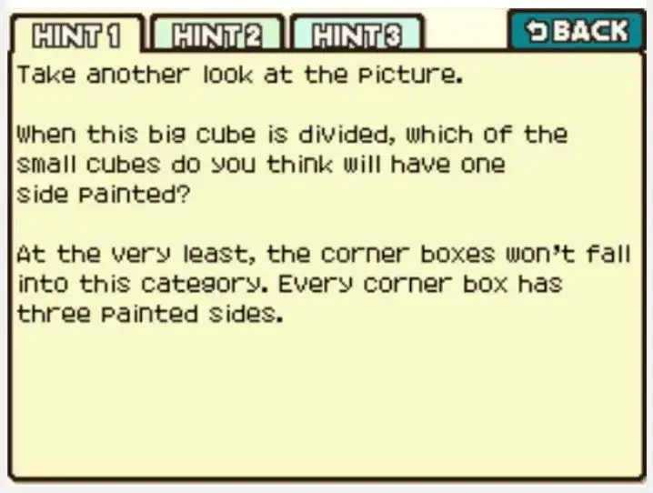 Professor Layton and the Curious Village Puzzle 101 - Splitting it Up Hint 1