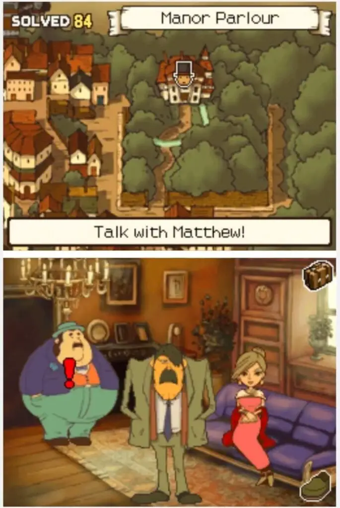 Professor Layton and the Curious Village Puzzle 103 - Wood Cutouts Location