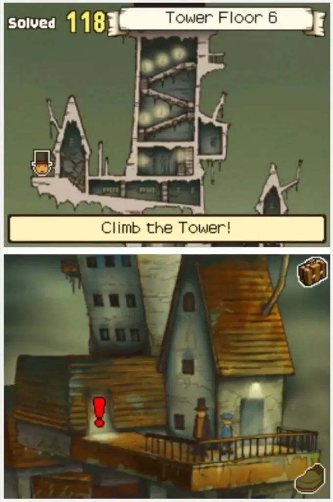 Professor Layton and the Curious Village Puzzle 099 - 33333! Location