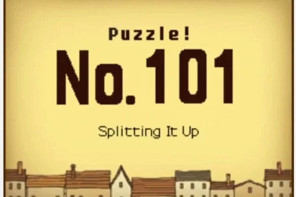 Professor Layton and the Curious Village: Puzzle 101 Answer