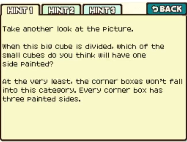 Professor Layton and the Curious Village Puzzle 101 - Splitting it Up Hint 1