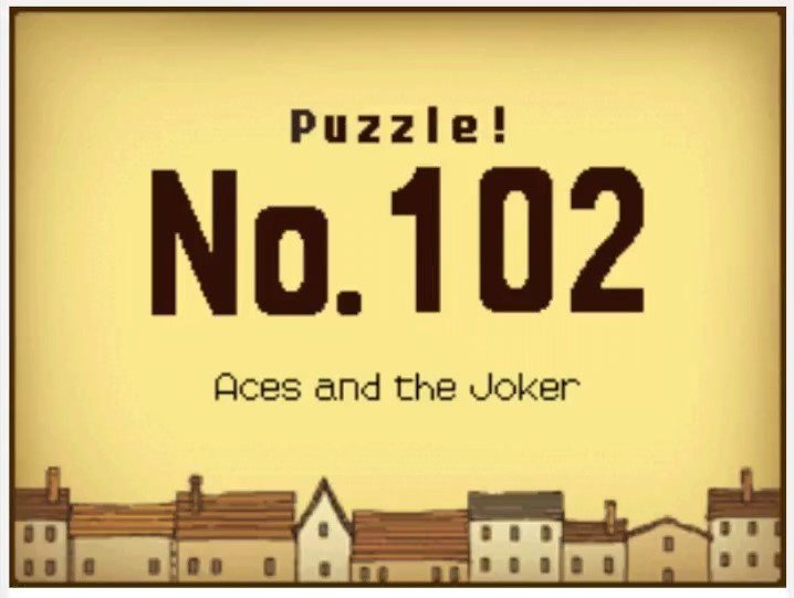 Professor Layton and the Curious Village: Puzzle 102 Answer