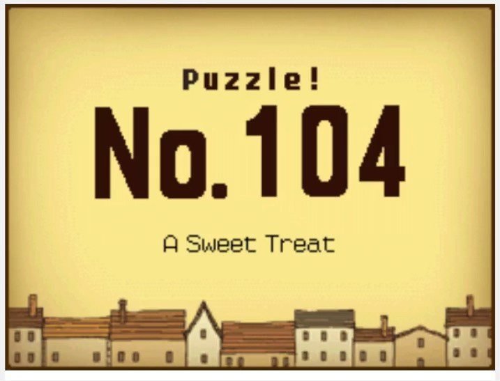 Professor Layton and the Curious Village: Puzzle 104 Answer