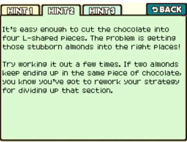 Professor Layton and the Curious Village Puzzle 104 - A Sweet Treat Hint 2