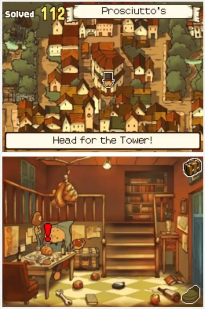 Professor Layton and the Curious Village Puzzle 104 - A Sweet Treat Location