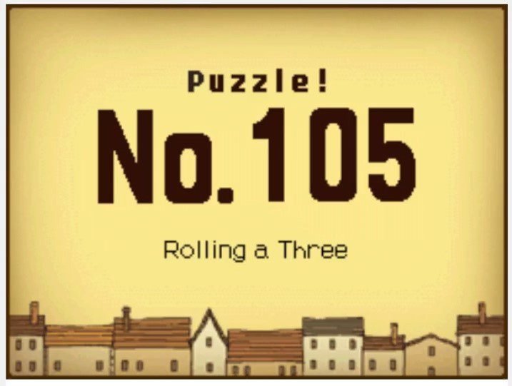 Professor Layton and the Curious Village: Puzzle 105 Answer