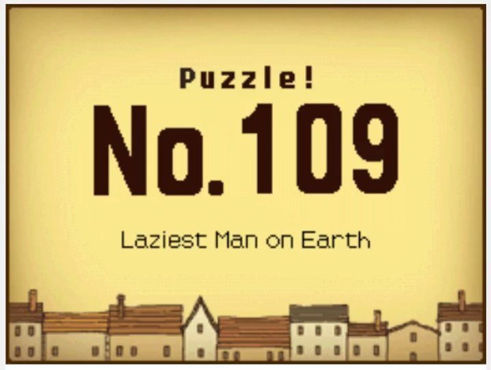 Professor Layton and the Curious Village: Puzzle 109 Answer