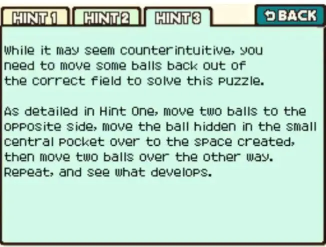 Professor Layton and the Curious Village Puzzle 119 - Red and Blue 1 Hint 3