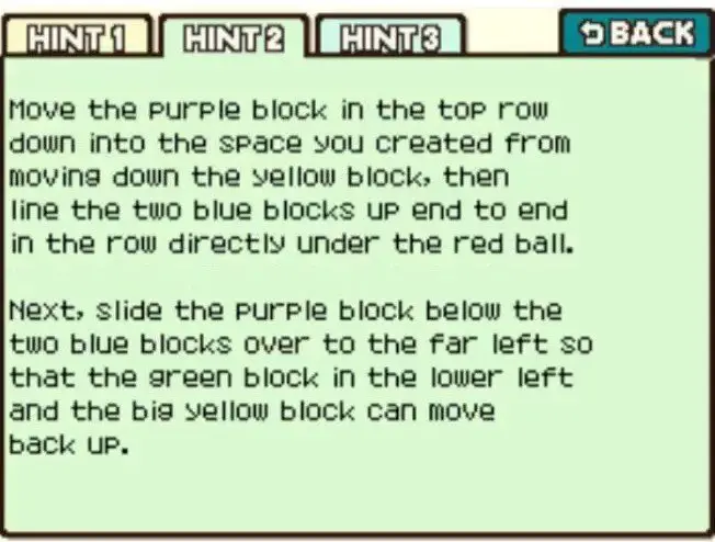 Professor Layton and the Curious Village Puzzle 120 - Get the Ball Out! 3 Hint 2