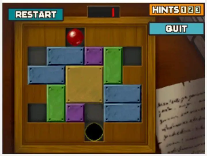 Professor Layton and the Curious Village Puzzle 120 - Get the Ball Out! 3 Step 1